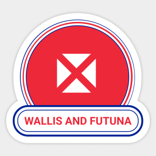 Wallis and Futuna Country Badge - Wallis and Futuna Flag Sticker